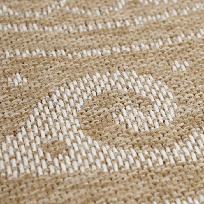 Comilla Rishi teppich indoor/outdoor rund Ø 160cm jute beige