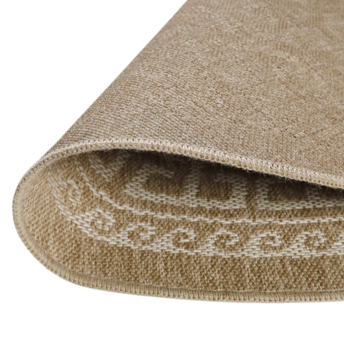 Comilla Rishi teppich indoor/outdoor rund Ø 160cm jute beige