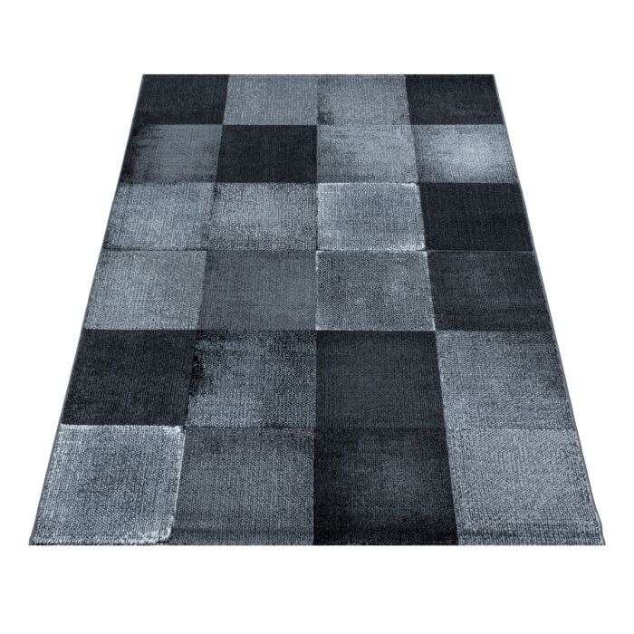 Costa Duva teppich kurzflor läufer 80x250cm schwarz