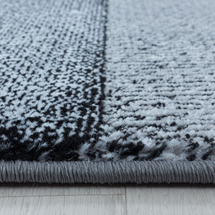 Costa Duva teppich kurzflor läufer 80x250cm schwarz