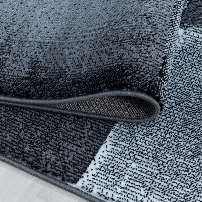 Costa Duva teppich kurzflor läufer 80x250cm schwarz