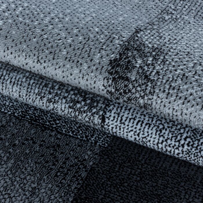 Costa Duva teppich kurzflor läufer 80x250cm schwarz
