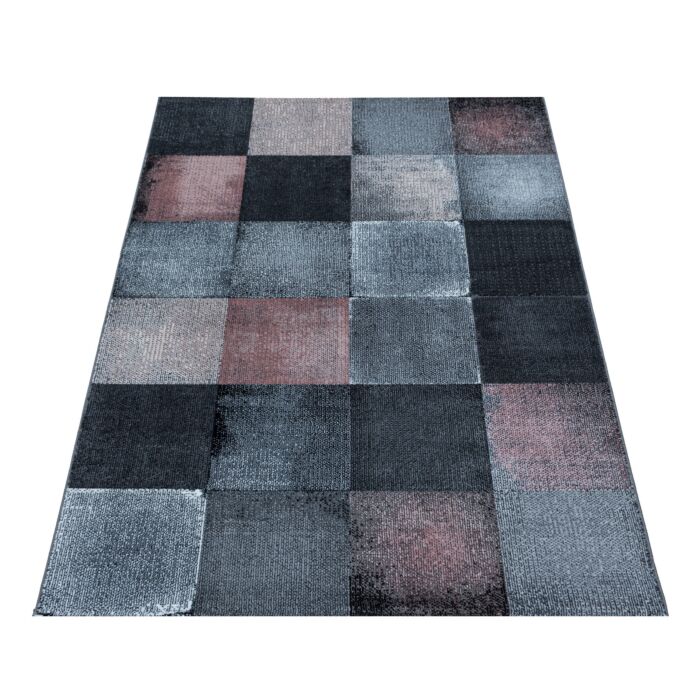 Costa Duva teppich kurzflor läufer 80x250cm rosa