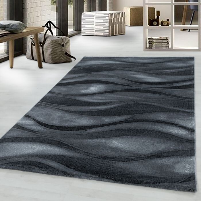Costa Dalgy teppich kurzflor rechteckig 160x230cm schwarz