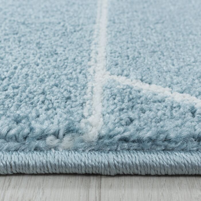 Efor Korz teppich kurzflor rechteckig 120x170cm blau