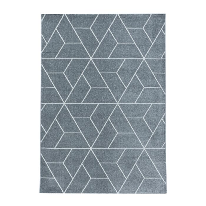 Efor Korz teppich kurzflor rechteckig 200x290cm grau
