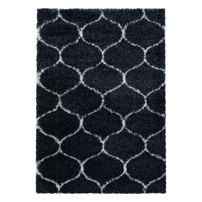 Salsa Shaggy teppich hochflor läufer 80x250cm anthrazit