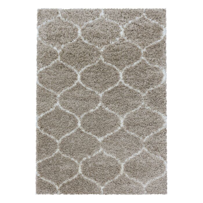 Salsa Shaggy teppich hochflor läufer 80x250cm beige