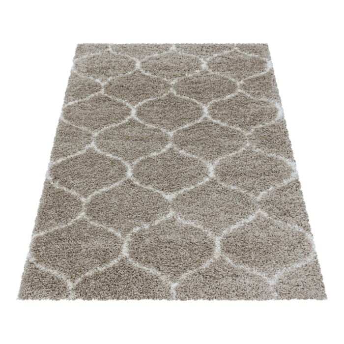 Salsa Shaggy teppich hochflor rechteckig 240x340cm beige