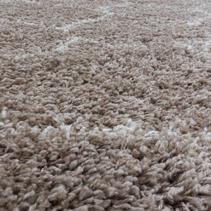 Salsa Shaggy teppich hochflor rechteckig 240x340cm beige