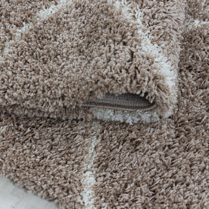 Salsa Shaggy teppich hochflor rechteckig 240x340cm beige