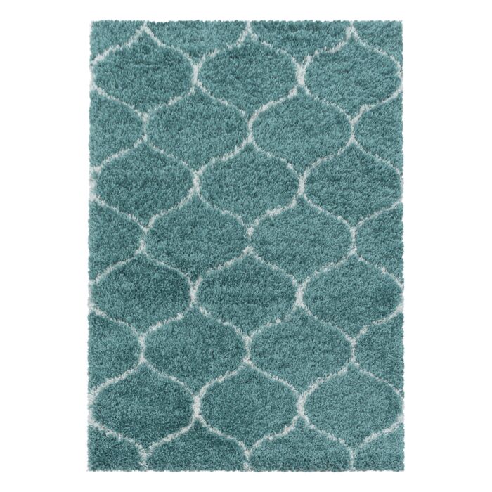 Salsa Shaggy teppich hochflor rechteckig 140x200cm blau