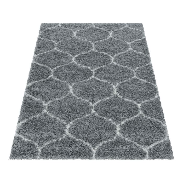 Salsa Shaggy teppich hochflor rechteckig 240x340cm grau