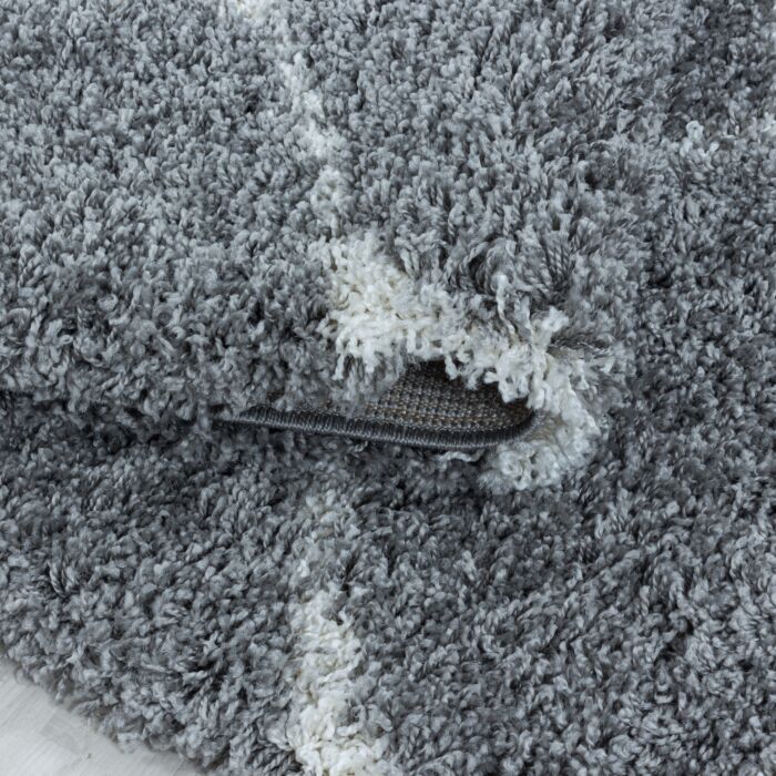 Salsa Shaggy teppich hochflor rechteckig 240x340cm grau