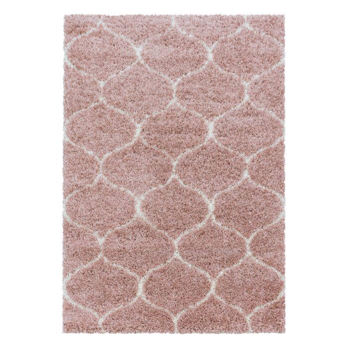 Salsa Shaggy teppich hochflor rechteckig 60x110cm rose