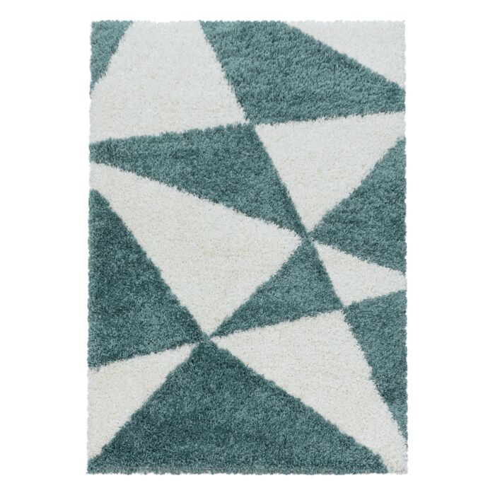 Tango Shaggy teppich hochflor rechteckig 80x150cm blau