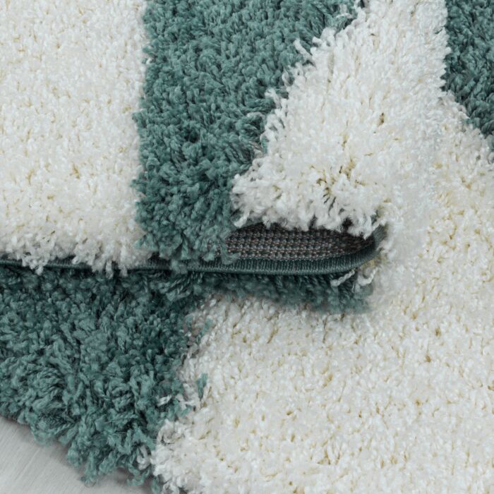 Tango Shaggy teppich hochflor rechteckig 80x150cm blau