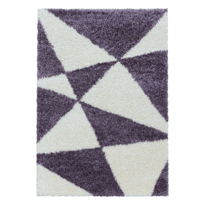 Tango Shaggy teppich hochflor rechteckig 120x170cm lila