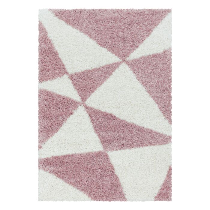 Tango Shaggy teppich hochflor rechteckig 160x230cm rose