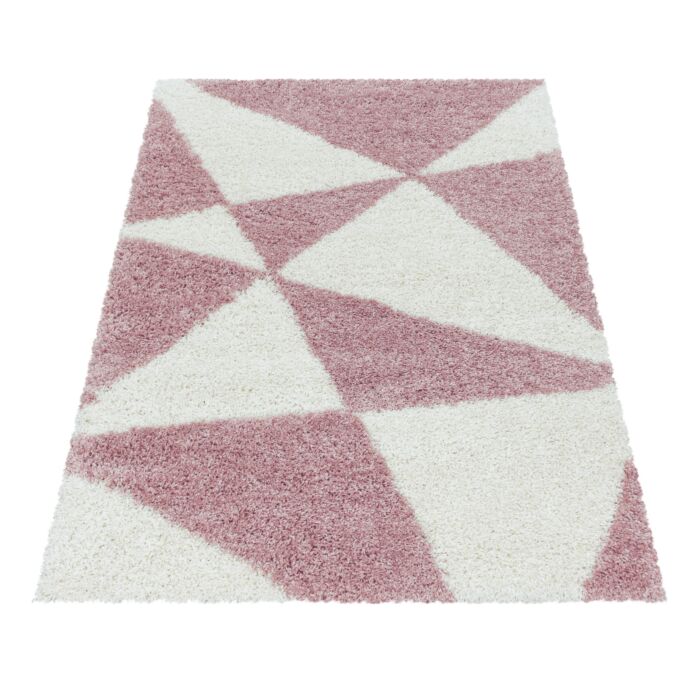 Tango Shaggy teppich hochflor rechteckig 160x230cm rose