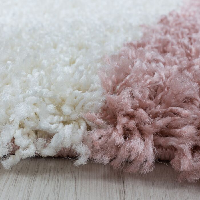 Tango Shaggy teppich hochflor rechteckig 160x230cm rose