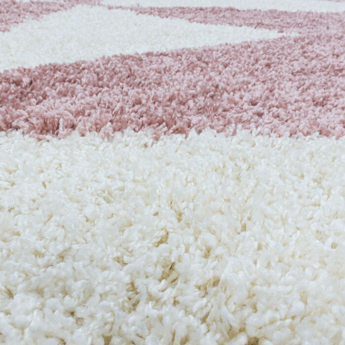 Tango Shaggy teppich hochflor rechteckig 160x230cm rose