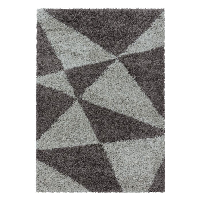 Tango Shaggy teppich hochflor rechteckig 60x110cm taupe