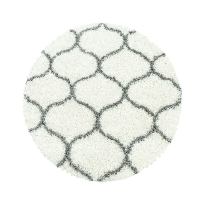 Salsa Shaggy teppich hochflor rund Ø 160cm creme