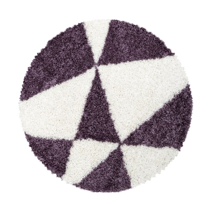 Tango Shaggy teppich hochflor rund Ø 120cm lila