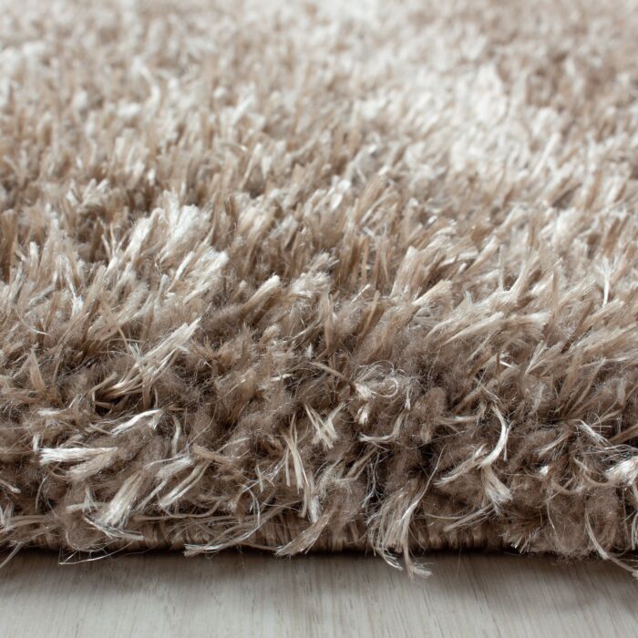 Brilliant Shaggy teppich hochflor rechteckig 160x230cm taupe