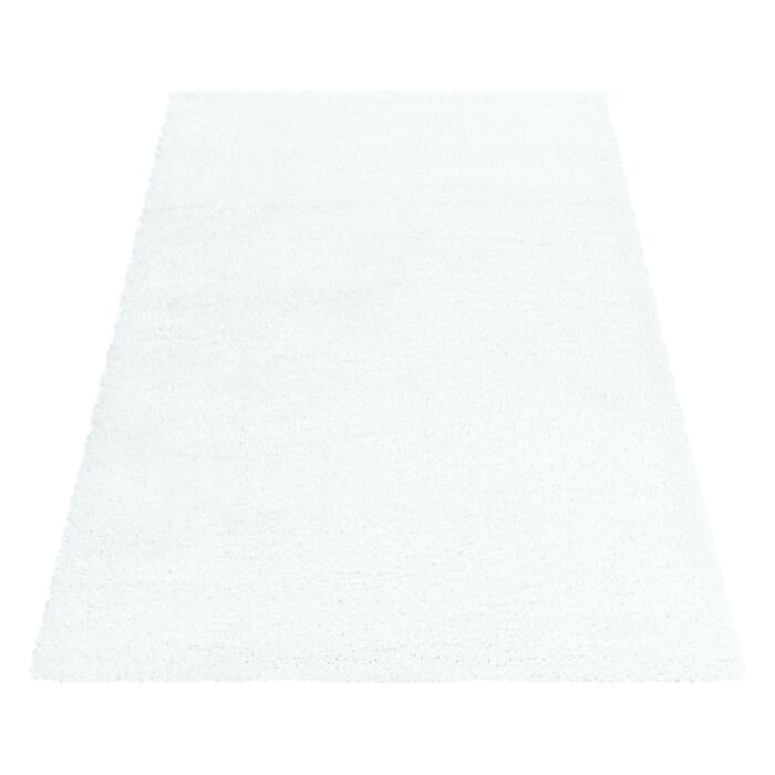 Brilliant Shaggy teppich hochflor rechteckig 280x370cm schneeweiß