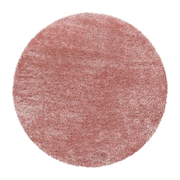 Brilliant Shaggy teppich hochflor rund Ø 160cm rose