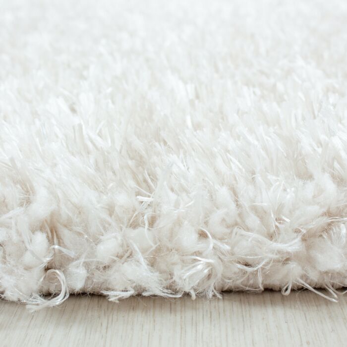 Brilliant Shaggy teppich hochflor rund Ø 120cm naturfarbe