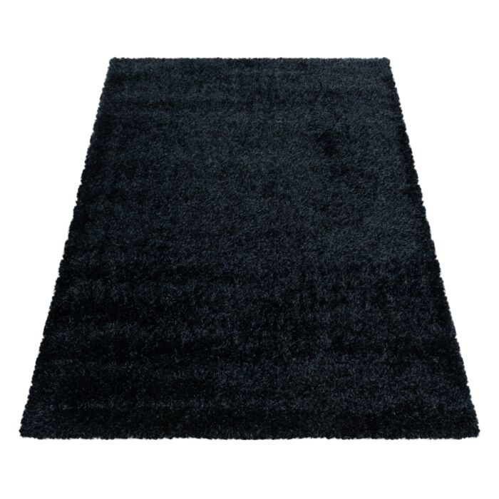 Brilliant Shaggy teppich hochflor rechteckig 280x370cm schwarz
