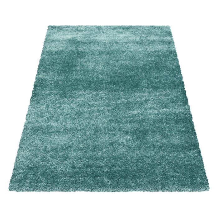 Brilliant Shaggy teppich hochflor rechteckig 160x230cm wasserblau