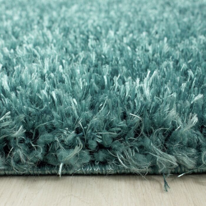 Brilliant Shaggy teppich hochflor rechteckig 160x230cm wasserblau