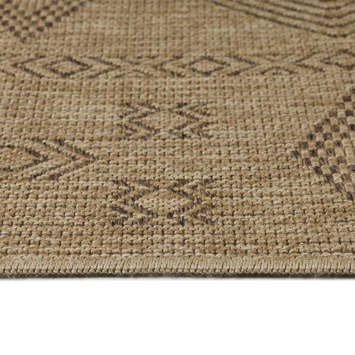 Dhaka Baita teppich indoor/outdoor rechteckig 140x200cm jute schwarz