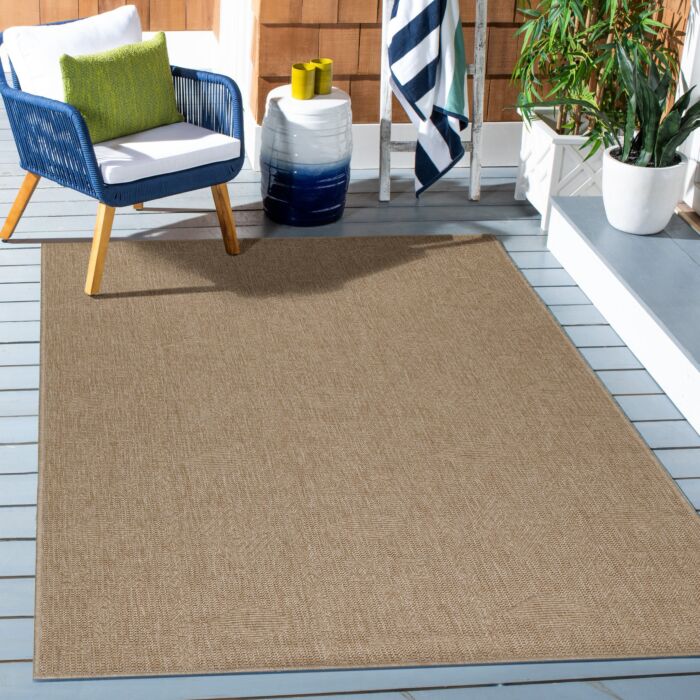 Dhaka Baita teppich indoor/outdoor rechteckig 140x200cm jute beige