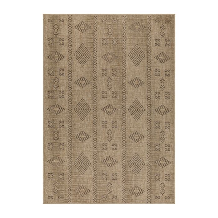 Dhaka Baita teppich indoor/outdoor rechteckig 140x200cm jute schwarz