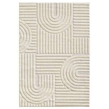 Art teppich hochflor läufer 80x150cm creme