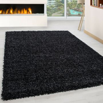 Life Shaggy teppich hochflor rechteckig 160x230cm anthrazit