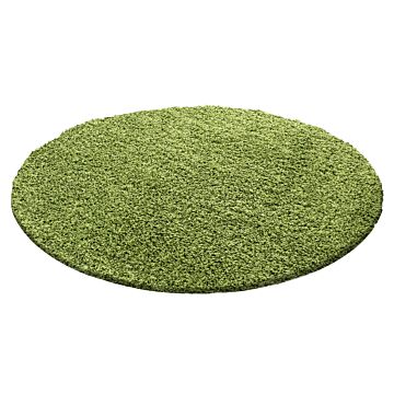 Dream Shaggy teppich hochflor rund Ø 80cm grün