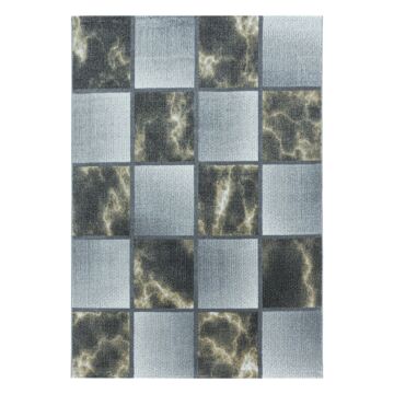 Ottawa Block teppich kurzflor rechteckig 80x150cm gelb