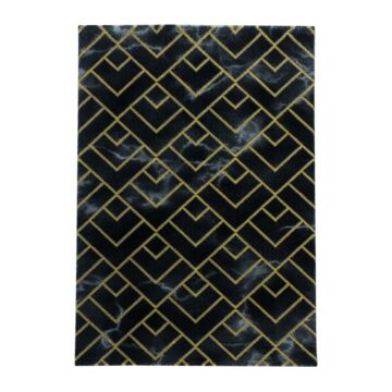 Naxos Parallel B teppich kurzflor rechteckig 200x290cm gold