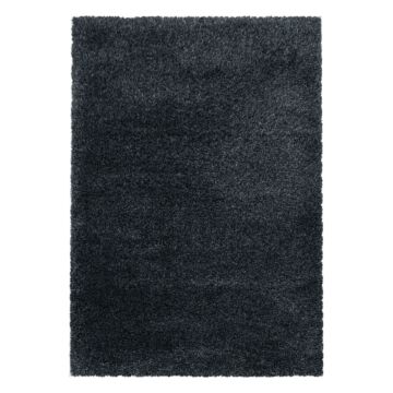 Fluffy Shaggy teppich hochflor rechteckig 200x290cm anthrazit