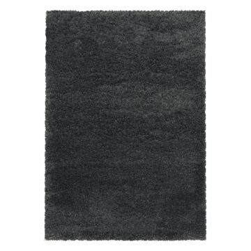 Fluffy Shaggy teppich hochflor läufer 80x250cm grau