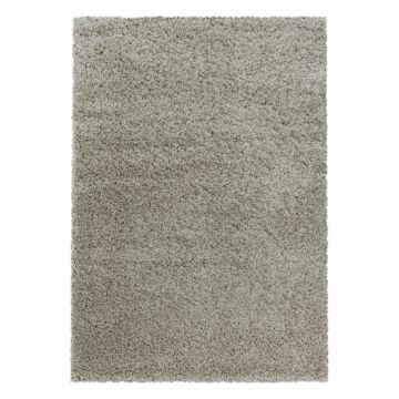 Sydney Shaggy teppich hochflor läufer 100x200cm naturfarbe