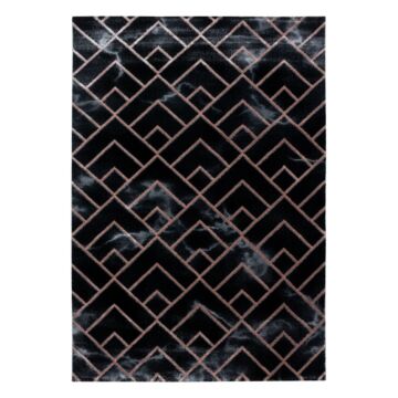 Naxos Parallel B teppich kurzflor rechteckig 140x200cm bronzefarbe