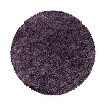 Sydney Shaggy teppich hochflor rund Ø 120cm violett