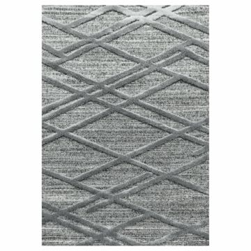 Pisa Parelle teppich hochflor rechteckig 140x200cm grau